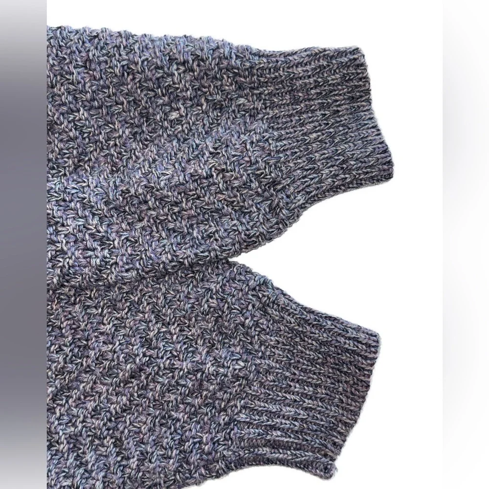 ENRO Men’s 100% Cotton Knit V-Neck‎ Sweater Tall XL Blue Textured